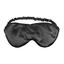 Lavender Silk Eye Mask Black