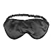 Lavender Silk Eye Mask Black