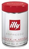 Produkt-Bild: illy Espresso ganze Bohne, normale R&ouml;stung, Dose mit silber / rotem Deckel, 250g