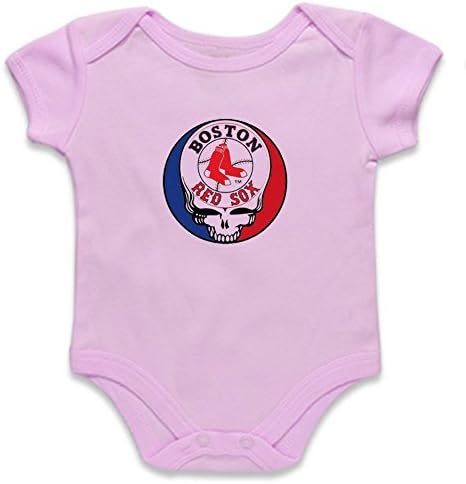 Custom Grateful Dead Onesie Baby Girls Bodysuit pink 0-6 Months