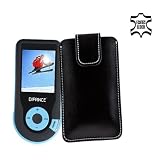 Produkt-Bild: Difrnce MP1860 H&uuml;lle Tasche Etui Ledertasche f&uuml;r MP3-MP4-Audio-Media-Player mit Verschluss