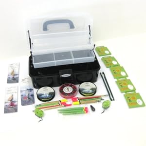 FTD Fladen Coarse Fishing Tackle Box - line, weights, hooks, floats, Spinner lures & disgorgers