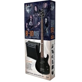 ESP LTD B10 Electric Bass Guitar Package (Black)