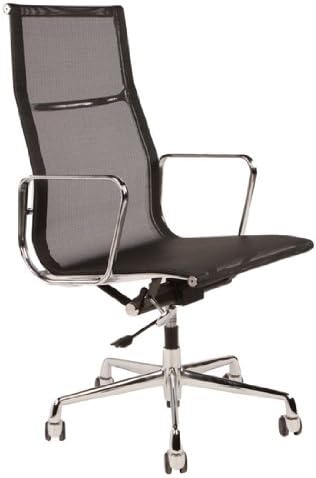 Aluminum Mesh Management High Back Chair - Black