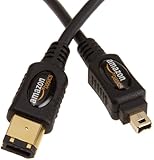 AmazonBasics IEEE 1394 4-Pin to 6-Pin FireWire Cable - 6 feet (1.8 Meters)