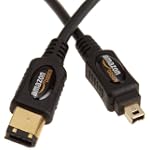 AmazonBasics IEEE 1394 4-Pin/6-Pin FireWire Cable (6 Feet / 1.8 Meters) [Amazon Frustration-Free Packaging] $7.14