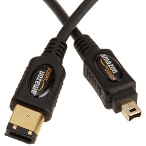 AmazonBasics IEEE 1394 4-Pin 6-Pin FireWire Cable (6 Feet 1.8 Meters) by AmazonBasics