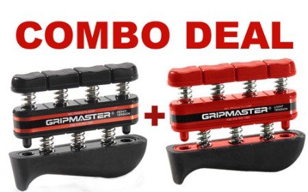 Childrens Toyshop  Sporting Goods : GRIPMASTER PRO: Hand and Finger Exerciser Combo Pack: Red and Black