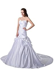A-line Strapless Sweetheart Floor Length Dropped   Waistline Satin Beaded Lace  Dress