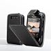 Luxury Black Leather Case Cover & Screen Protector for BlackBerry Torch 9800
