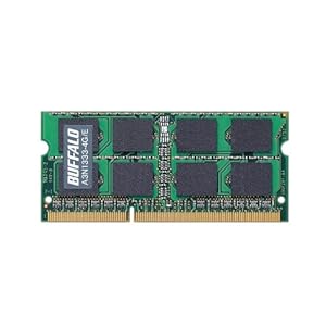【クリックで詳細表示】BUFFALO Mac用増設メモリ PC3-10600(DDR3-1333) 4GB A3N1333-4G/E