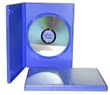 100 Empty Standard Royal Blue Matte Finish Replacement Boxes / Cases for Standard DVD Movies #DVBR15RB