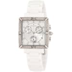 Invicta Women's 0719 Ceramic Chronograph Diamond Accented White Ceramic Watch