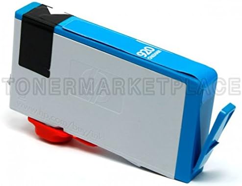 INKUTEN © Remanufactured Replacement Ink Cartridge for Hewlett Packard CD634AN (HP 920) Cyan - Shows Accurate Ink Levels