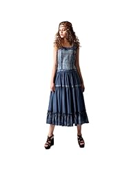 Belted Sleeveless Plaid Print Bateau Neck Cotton/Denim/Leather/Polyester  Dress