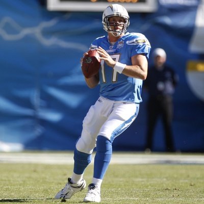 Raiders Chargers Football: San Diego, CA - Philip Rivers Photographic Poster Print by Lenny Ignelzi, 16x16