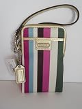 NEW AUTHENTIC COACH SIGNATURE LEGACY STRIPE UNIVERSAL CELL PHONE CASE (Multi)