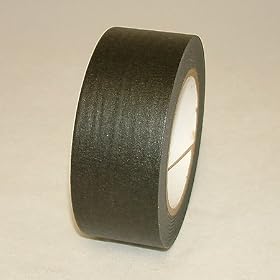 JVCC JV497 Black Masking Tape: 2 in. x 60 yds. (Black)