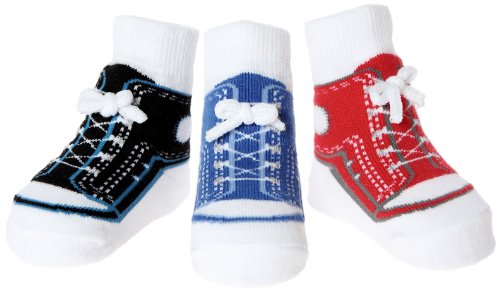 Baby Emporio - 3 Pairs Baby Boy Socks that look like Shoes -Gift Pouch