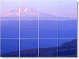 Mountain Picture Shower Tile Mural M077 | 18x24 using (12) 6x6 tiles