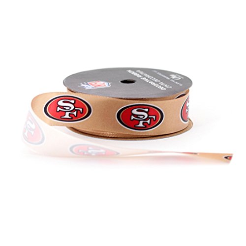 Offray Sports NFL Football San Francisco 49ers Ribbon, 7/8