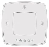 La Rochere Glass Plate, Grain De Cafe,Set of 6