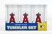 3 ANAHIEM ANGELS PLASTIC TUMBLERS - Los Angeles Angels