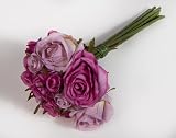 41qpAh54ddL. SL160  Silk Lavender Rose Nosegay Wedding Bouquet