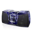 Apocalypse Blue Design Skin Decal Sticker Kit for KICKER K350 MP3 Docking Station + iPod Touch 2nd Gen / 3rd Gen skin +Remote Control Skin + Kicker headphone skin