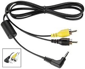 MPF Products Replacement AVC-DC300 Audio/Video AV Cable Cord for Canon Powershot A10, A20, A30, A40, A60, A70, A75, A80, A85, A95, A400, A430, A460, A470, A480, A490, A495, A510, A520, A530, A540, A550, A560, A570 IS, A580, A590 IS, A610, A620, A630, A640, A650 IS, A700, A710 IS, A720 IS, A800, A1200, A2200 & A3300 IS Digital Cameras