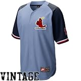 Nike St. Louis Cardinals Light Blue-Navy Blue Cooperstown Quick Pick Vintage Baseball Jersey (X-Large)