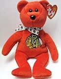 TY Beanie Baby - STANLEY the Bear (RED) (Chicago Blackhawks Limited Edition) (8.5 inch)