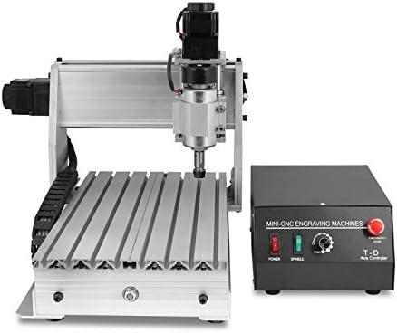 PowerHalo CNC Router Machine Engraver Machine Wood Engraving Machine 3020T 3 Axis Arts Crafts Cutting Tools (30x20cm 3020T 3 Axis)