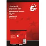 5 Star OHP Film Plain Copier 100 Micr...