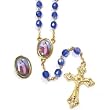 Crystal Rosary - Jesus Praying - 7mm Crystal Beads - 21in. Gold Chain - Center Piece with Matching Lapel Pin - Gift Box Included - IMPORTED FROM ITALY Crystal Rosary - Jesus Praying - 7mm Crystal Beads - 21in. Gold Chain - Center Piece with Matching Lapel Pin - Gift Box Included - IMPORTED FROM ITALY
