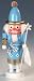 Light Blue Santa German Christmas Nutcracker