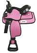 12" Pink, Lime Green or Purple Western Pony Saddle