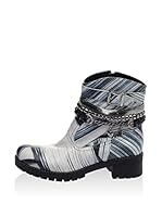 Isabelle Jaquelin Botas moteras Paint (Gris / Azul)