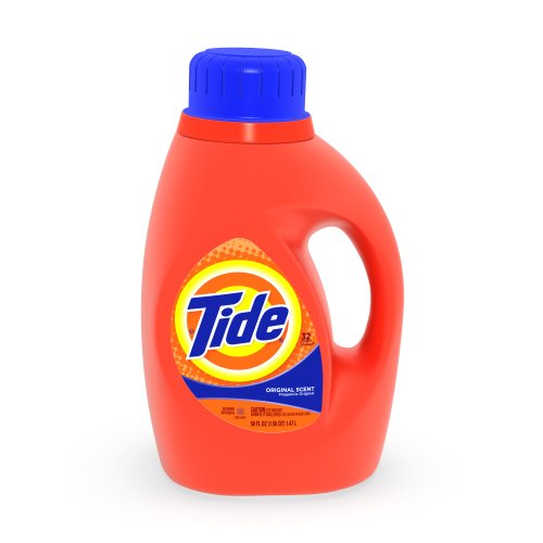 Tide Original Scent with ActiLift, 32-Load Bottles (Pack of 2)