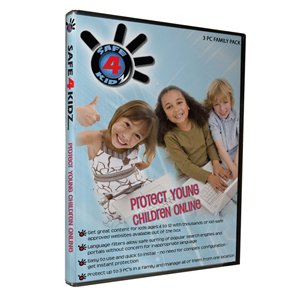 Thus Protect Me Safe4Kidz   3 PC. SAFE4KIDZ PARENTAL CONTROL SOFTWARE AMERI CHANNELS FLT SW. Utility VIDEODISC Case   PC