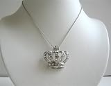 Silver Crown Hip Hop Pendant Embedded w/ Cubic Zircon Crown BLING! (BRAND NEW)
