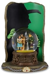 Wizard of Oz - Four Character - Water Globe with Wicked Witch Silhouette