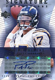 Philip Rivers Autographed / Signed 2004 UpperDeck SF-PR Football Card