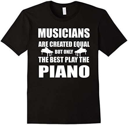 Men's Musician Gifts Piano Player Shirt T-Shirt For Men &amp; Women 2XL Black
