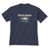 Life is Simple - Fish ~ Blue Dusk T-Shirt X-Large