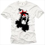 Cool gorilla t-shirt for men MONKEY white size S-XXXL