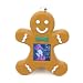 Mr. Light 1.5" Gingerbread Man Digital Photo Christmas Ornament