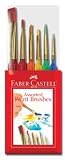 Faber-Castell 6 ct Triangular Handle Paintbrush Set