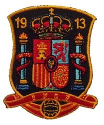 Spain Espana 1913 Fifa World Cup Soccer Iron on Patch Crest Badge ... 2.25 X 2.75 Inch .. New