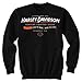 Harley-Davidson Men's H-D Established Crew-Neck Fleece Sweatshirt, Black